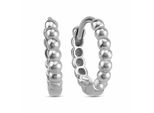 Paar Creolen Dkeniz "925/- Sterling Silber Kugel-Creolen", Silber (Silber, Weiß), Ohrringe, Damen, One-Size, Silber 925 (Sterlingsilber)