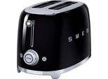 SMEG Toaster TSF01BLEU, schwarz, B:32,5cm H:19,8cm T:19,5cm, Toaster