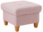 Hocker Home Affaire "Earl", Rosa (Flamingo), B:58Cm H:46Cm T:58Cm, Struktur Fein (100% Polyester);Luxus-Microfaser (100% Polyester);Luxus-Microfaser In Lederoptik (100% Polyester), Hocker, Hocker
