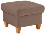 Hocker Home Affaire "Earl", Beige (Dunkelbeige), B:58Cm H:46Cm T:58Cm, Struktur Fein (100% Polyester);Luxus-Microfaser (100% Polyester);Luxus-Microfaser In Lederoptik (100% Polyester), Hocker, Hocker