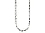 Edelstahlkette Bruno Banani "Schmuck Geschenk Halskette KöNigskette 4-Kant-Optik Silber" Gr. 55, Silber (Edelstahlfarben), Halsketten, Herren, 55, Edelstahl, L: 55, Edelstahlkette