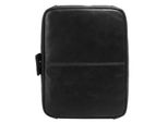 Kulturbeutel X-ZONE, Gr. B/H/T: 21cm x 15cm x 9cm onesize, schwarz, Leder, glänzend, beschichtet, Taschen, echt Leder