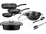 Topf-Set GSW Gourmet Granit, schwarz, Töpfe, Induktion