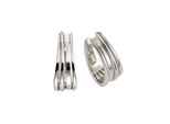Paar Creolen Vivance "925 Silber Rhodiniert", Weiß, Ohrringe, Damen, One-Size, Silber 925 (Sterlingsilber)
