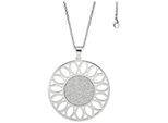 Kette Mit AnhäNger Jobo, Silber (Edelstahlfarben), Halsketten, Damen, Edelstahl, L: 80, Rund Edelstahl 80 Cm