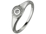 Fingerring Jobo Gr. 54, Silber (Silber 925), Fingerringe, Damen, 54, Silber 925 (Sterlingsilber), Fingerring, 925 Silber Mit 17 Zirkonia
