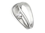 Fingerring Jobo "Ring Mit Mit Zirkonia" Gr. 56, Silber (Silber 925), Fingerringe, Damen, 56, Silber 925 (Sterlingsilber), Fingerring, 925 Silber Rhodiniert