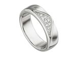 Silberring Jobo "Ring Mit Zirkonia" Gr. 56, Silber (Silber 925), Fingerringe, Damen, 56, Silber 925 (Sterlingsilber), Silberring, 925 Silber Rhodiniert