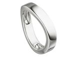 Silberring Jobo Gr. 58, Silber (Silber 925), Fingerringe, Damen, 58, Silber 925 (Sterlingsilber), Silberring, 925 Silber Rhodiniert