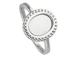 Fingerring Jobo "Ovaler Ring Mit Perlmutt" Gr. 60, Silber (Silber 925), Fingerringe, Damen, 60, Silber 925 (Sterlingsilber), Fingerring, 925 Silber