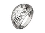 Silberring Jobo "Blumen" Gr. 58, Silber (Silber 925), Fingerringe, Damen, 58, Silber 925 (Sterlingsilber), Silberring, Breit 925 Silber