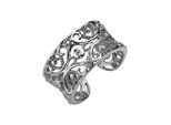 Fingerring Jobo Gr. 52, Silber (Silber 925), Fingerringe, Damen, 52, Silber 925 (Sterlingsilber), Fingerring, Offen 925 Silber Mit 3 Zirkonia