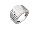 Fingerring Jobo Gr. 56, Silber (Silber 925), Fingerringe, Damen, 56, Silber 925 (Sterlingsilber), Fingerring, 925 Silber Mit Struktur