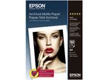 Epson Archival, Din A4, 192 G/M² Carta Fotografica Bianco Opaco