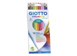 Giotto Stilnovo Acquarell/ Matite Acquerellabili/ 3,3Mm/ 12 Pezzi/ Colori Assortiti