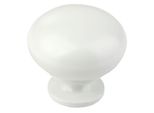 Pomolo Per Mobili Bianco, Pomolo Per Mobili In Metallo, Pomolo Per Porte Ø 32 Mm, Pomolo Per Mobili