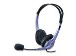 Genius HS-04S, Cuffie Con Microfono, Controllo Del Volume, Nero E Argento, 1X Jack Da 3,5 Mm