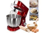 Syntrox Germania Robot Da Cucina Impastatrice Impastatrice, Vasca In Acciaio Inox, 5 Litri "Rosso"""