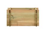 Fioriera Rialzata In Legno Di Pino Impregnato 40 Cm