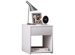 Comodino Sledo Bianco A. 40 X L. 35 X P. 35 Cm