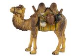 Figura Di Cammello Da Presepe Dipinta A Mano Con Bagagli, Circa 11,5 Cm, T 001-16