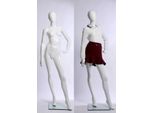 K46980-B Bellissimo Manichino Femminile Astratto Laccato Bianco-Lucido "Senza Viso"""
