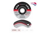 Arebos Dischi Da Taglio 125 Mm 50 Pezzi Per Acciaio Acciaio Inox Metallo EN12413