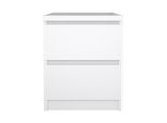 Comodino Nada 2 Cassetti Bianco Lucido.