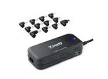 Tooq Caricabatterie Per Laptop TQLC-90BS02AT/ 90W/ Automatico/ 12 Connettori/ Tensione 12-20V/ 1 Usb