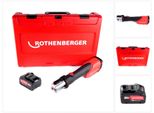 Pressa A Batteria Rothenberger Romax 4000 18 V Li-Ion Elettroidraulica In Valigia Di Trasporto Con Batteria Da 8 Ah, Senza Caricabatterie