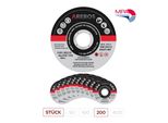 Dischi Da Taglio Arebos 115 Mm 200 Pezzi Per Acciaio Inox Metallo EN12413