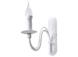 Lampada Da Parete Minerwa Bianco 1Xe14 10W Acciaio 25X25X6Cm Sollux Lighting