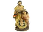 Blocco Di Statuette In Culla Sacra Famiglia Piccola, Circa 14 Cm, K 030G-14