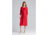 Figl Abito Da Sera Donna Clalon M631 Rosso L