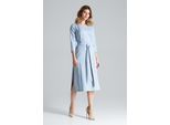 Figl Abito Midi Donna Anghan Blu Cielo S