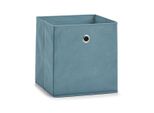 Zeller Box Vivian Blu Wht 28X28X28 Cm Blu