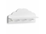 Zeller Present Appendiabiti Da Parete Per Bambini In Mdf 48X12X22Cm, Bianco