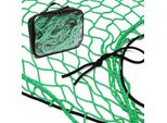Wiltec Rete Di Protezione Del Carico Verde 2,1X1,25 M Maglia 4,5X4,5 Cm Spessore 3 Mm Rete Di Trasporto In Polipropilene Per Rimorchi Con Gabbia Perimetrale Resistente Alle Intemperie Sicurezza Del Carico