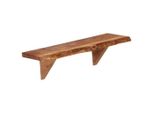 Vidaxl Mensole Da Parete 2 Pezzi 60 X 20 X 18 Cm In Legno Massiccio Di Acacia