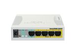 Mikrotik Routerboard CSS106-1G-4P-1S (RB260GSP), TF470 Cpu,Nastavitelný Switch, 5X Lan, 1Xsfp Slot, Poe Out, Vč. Swos