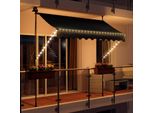 Tenda Da Sole A Led Con Manovella 250 Cm Di Larghezza Tenda Da Sole Per Balcone Tenda Da Sole Per Terrazza Balcone - 250X150Cm - Antracite