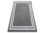 Tappeto Hampton Inquadrata Grigio Grigio 200X290 Cm