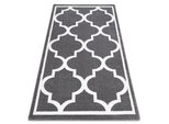 Tappeto Sketch - F730 Grigio/Bianco Marocco Trifoglio Trellis Grigio 240X330 Cm