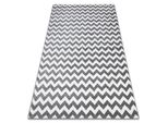 Tappeto Sketch - F561 Grigio/Bianco - Zigzag Grigio 160X220 Cm