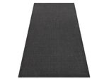 Tappeto Di Spago Sizal Flat 48663/090 Nero GŁAdki Nero 80X150 Cm