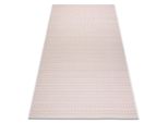 Tappeto Di Spago Sizal Flat 48603/526 Occhielli Crema Rosa Rosa 80X150 Cm