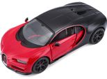 Maisto 31524 - Modellino Auto - Bugatti Chiron Sport (Nero-Rosso, Scala 1:24)