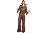 Costume Hippie Colorato E Fiorito Per Uomo - L