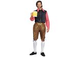 Costume Bavarese Da Uomo Colorato - Xl