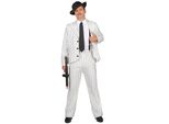 Costume Da Mafioso Gangster Da Uomo Bianco - Xl